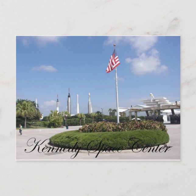 John F. Kennedy Space Center Postkarte (Vorderseite)