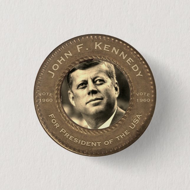 John F. Kennedy Wahlkampfbutton Button (Vorderseite)