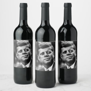 John F Kennedy Weinetikett