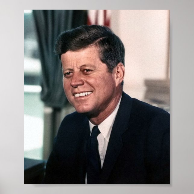 John F. Kennedy Whitehouse Portrait Poster (Vorne)
