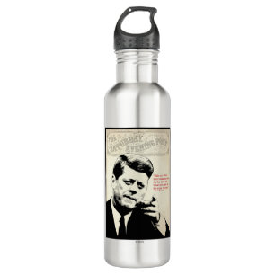 John F. Kennedy-Zitat Edelstahlflasche