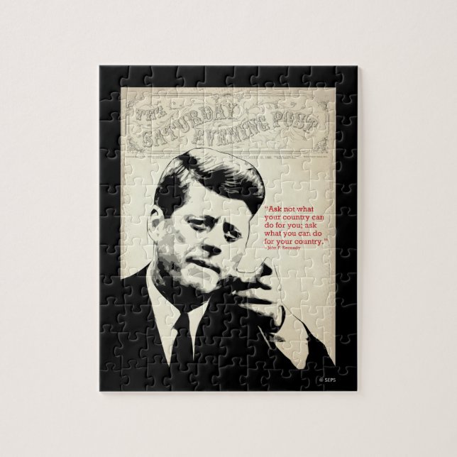 John F. Kennedy-Zitat Puzzle (Vertikal)