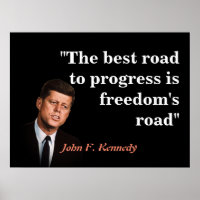 John F. Kennedy zitiert zur Freiheit