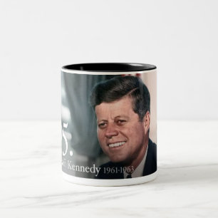 John F Kennedy Zweifarbige Tasse