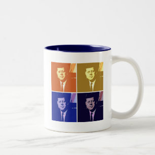 John F Kennedy Zweifarbige Tasse