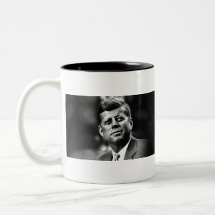 John F Kennedy Zweifarbige Tasse