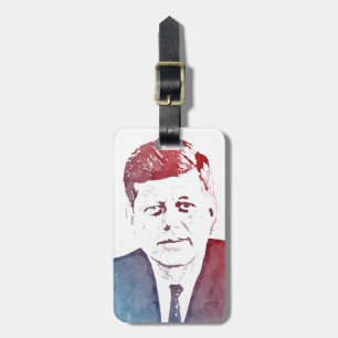 John- F. KennedyPop-Kunst-Porträt Gepäckanhänger