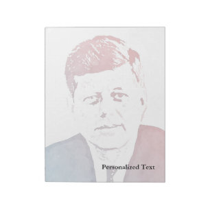John- F. KennedyPop-Kunst-Porträt Notizblock