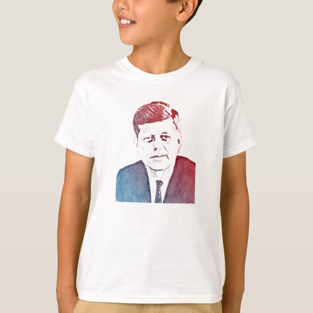 John- F. KennedyPop-Kunst-Porträt T-Shirt (Vorderseite)