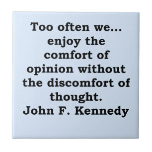 John- F. Kennedyzitat Fliese