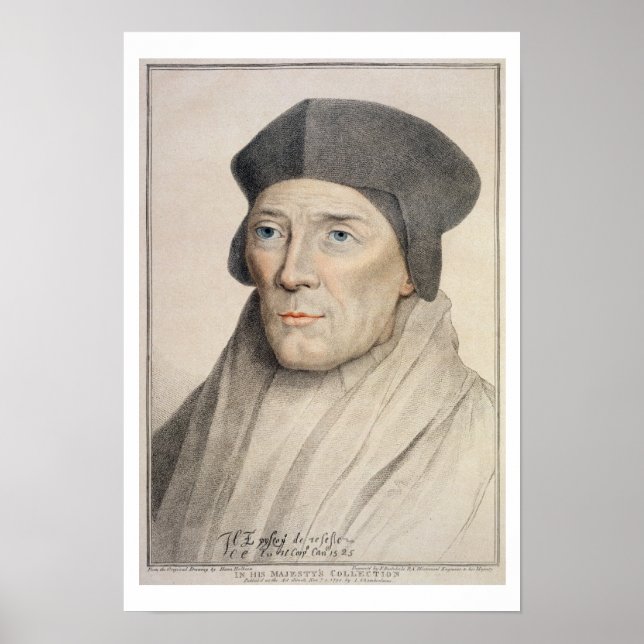 John Fisher, Bischof von Rochester (1469-1535) eng Poster (Vorne)