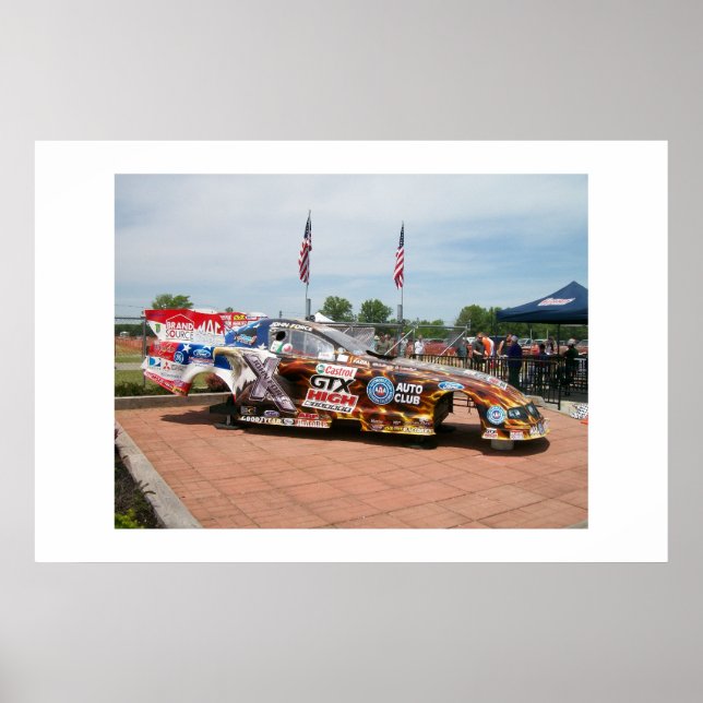 John Force Top Fuel Funny Craft Body Poster (Vorne)