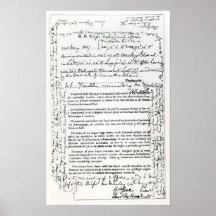 John Franklins Botschaft Poster