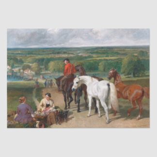 John Frederick Herring | Exercising Royal Horses Seidenpapier
