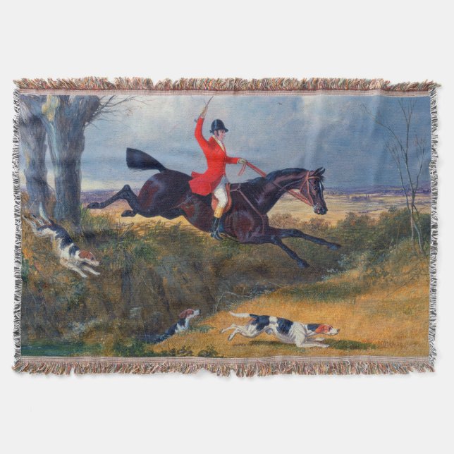 John Frederick Herring  Fuchsjagd Überwinden eines Decke (Vorderseite)