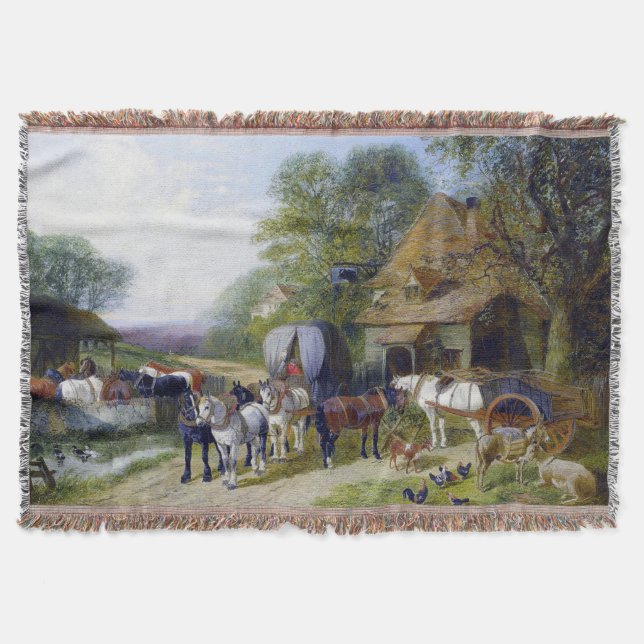 John Frederick Herring Halt außerhalb Bulls Kopf Decke (Vorderseite)