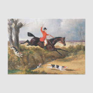 John Frederick Herring Snr   Foxhunting: Clearing Seidenpapier