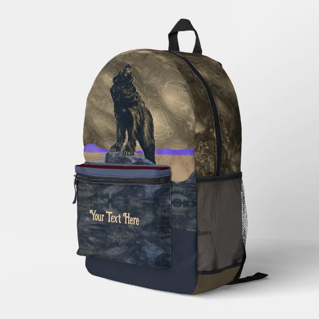 John Frew - Grizzly Bear Bedruckter Rucksack (Rückseitige Ecke Rechts)