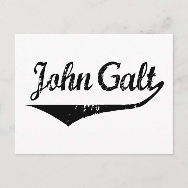 John Galt Postkarte (Vorderseite)