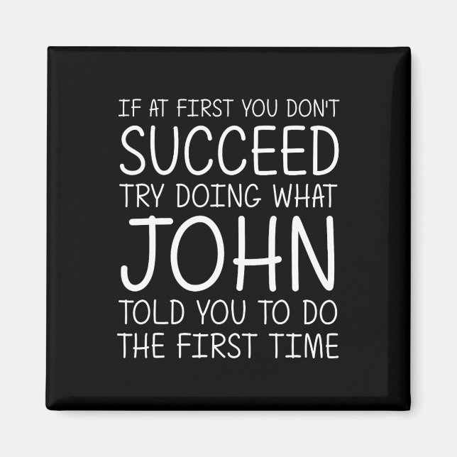 John Gift Name Personalisiert Birthday Funny Chris Magnet (Vorne)