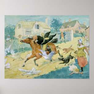 John Gilpin, der nach Edmonton reitet Poster