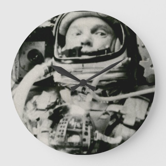 John Glenn auf dem historischen Flug von Große Wanduhr (Vorderseite)