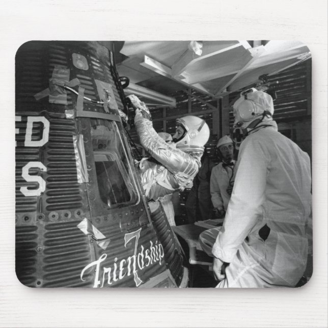 John Glenn, der Raumfahrzeug der Freundschafts-7 Mousepad (Vorne)