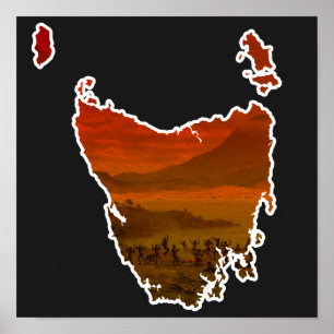 John Glover Van Diemen Land Tasmania Aborigine Poster