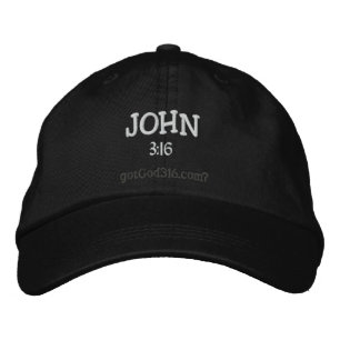 JOHN gotGod316.com 3:16 Wool Bestickte Kappe
