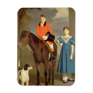 John Gubbins Newton und seine Schwester Mary, 1832 Magnet