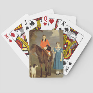 John Gubbins Newton und seine Schwester Mary, 1832 Spielkarten