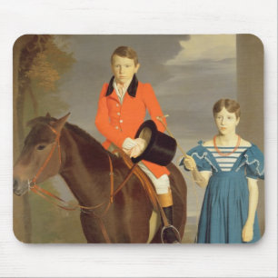 John Gubbins Newton und seine Schwester Mary, Mousepad