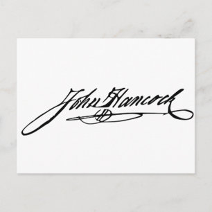 John Hancock Signature Postkarte