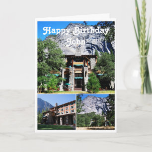 John Happy Birthday Ahwahnee Hotel Yosemite Karte