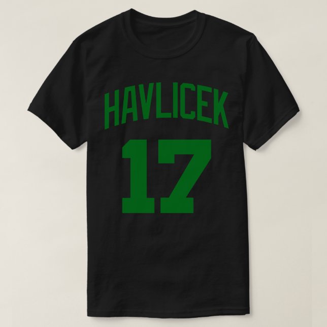 John Havlicek Jersey White T-Shirt (Design vorne)