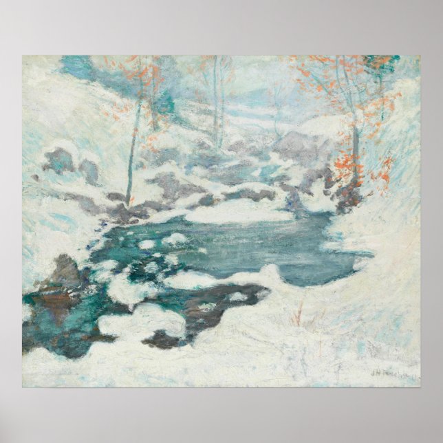 John Henry Twachtman - Icebound , Malerei Poster (Vorne)