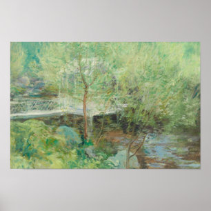 John Henry Twachtman - The White Bridge Poster