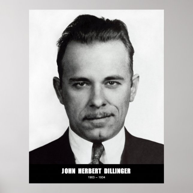 John Herbert Dillinger Poster (Vorne)