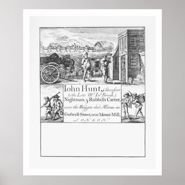 John Hunt, Nightman und Rubbish Carter, in der Näh Poster (Vorne)