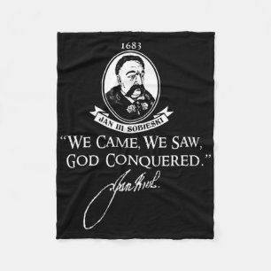 John Iii Sobieski King Poland Warschau Schlachtkri Fleecedecke