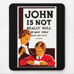 John ist nicht wirklich langweilig mousepad