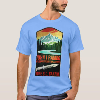 John J Rambo Wilderness Survival School T-Shirt