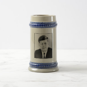 John Jack Kennedy, das Weiße Haus des Präsidenten  Bierglas