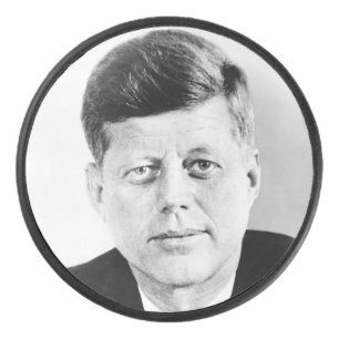 John Jack Kennedy, das Weiße Haus des Präsidenten  Eishockey Puck