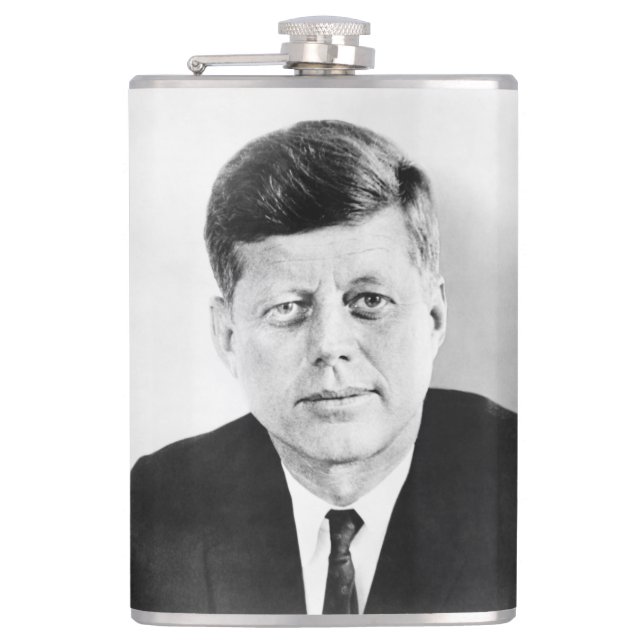 John Jack Kennedy, das Weiße Haus des Präsidenten  Flachmann (Vorderseite)