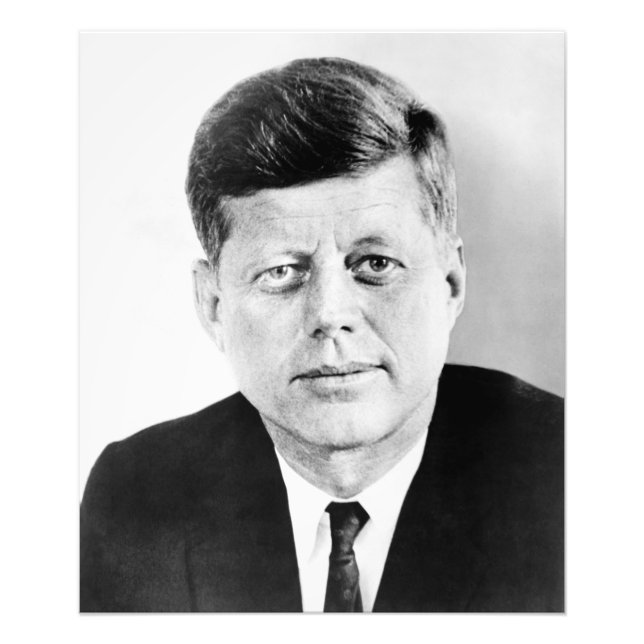 John Jack Kennedy, das Weiße Haus des Präsidenten  Fotodruck (Vorne)