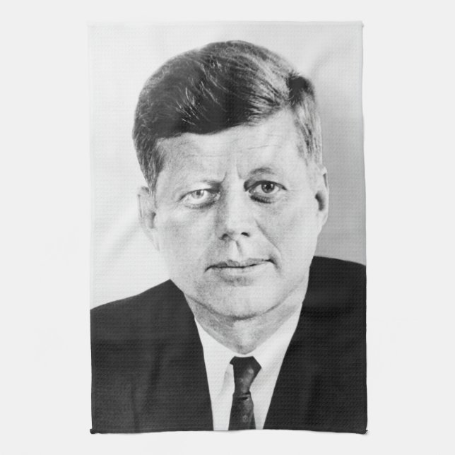 John Jack Kennedy, das Weiße Haus des Präsidenten  Geschirrtuch (Vertikal)