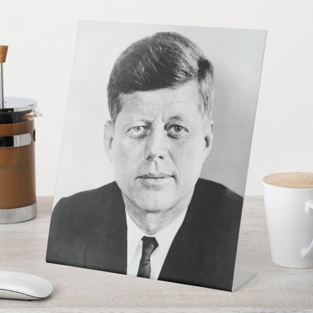 John Jack Kennedy, das Weiße Haus des Präsidenten  Sockelschild (In Situ)