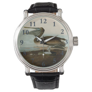 John James Audubon Brown Pelican Artwork Painting Armbanduhr
