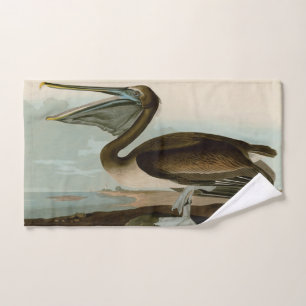 John James Audubon Brown Pelican Artwork Painting Badhandtuch Set